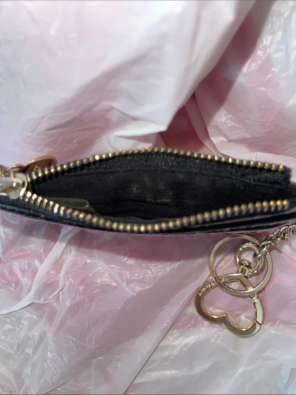 Victoria’s Secret Pink Gold Heart Card Wallet - Picture 5 of 5